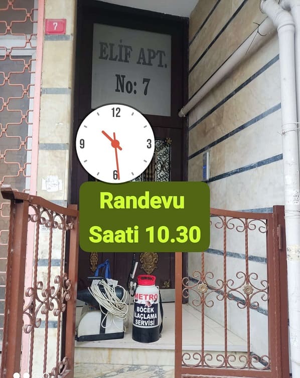 Metro Böcek İlaçlama Randevu Uygulaması 1